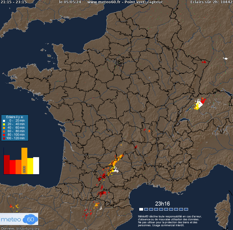 Image d'illustration pour Synthèse de l'épisode orageux du 7 au 9 septembre sur le Sud de la France