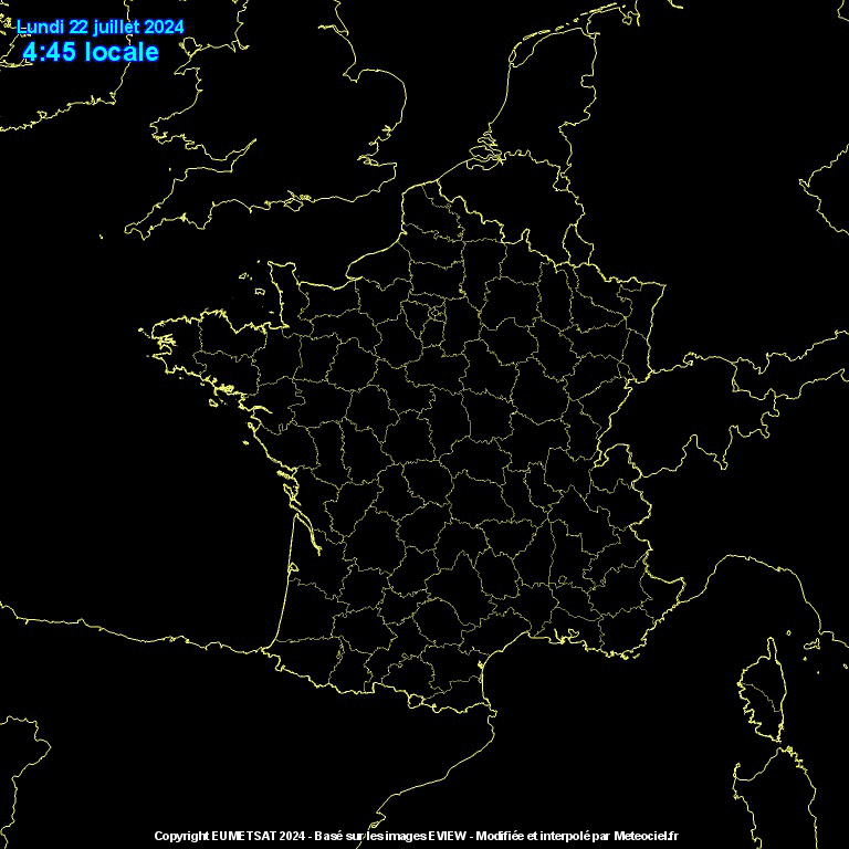 Image satellite en France